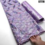 Supoo Popular African Lace Silk Velvet Embroidery Fabric Ideal for Wedding