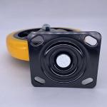 Swivel Plate Castors TPE Tread Casters Wheel For Industry 6 Inch