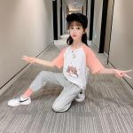 ODM Spring Worsted Casual T Shirts Girls Tops 95% Cotton 5% Spandex