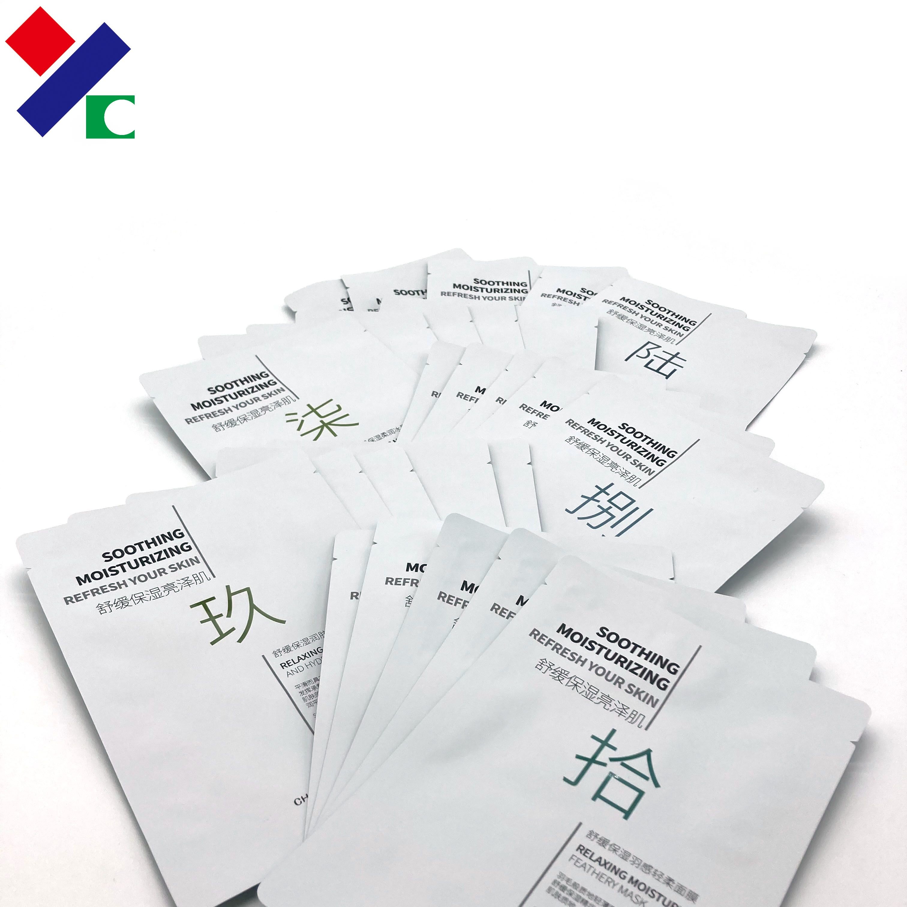 CMYK Non - Dust Mask Bag White Matte Printing Easy Tear Bags