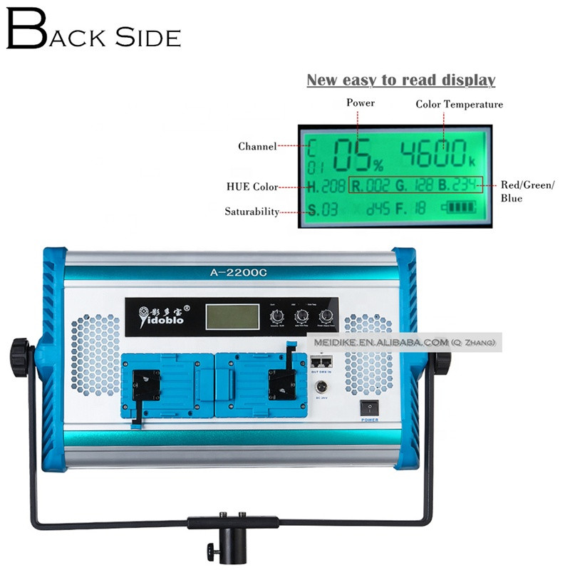 180W RGB LED Video Light A-2200C RGBW LED Studio Light Panel