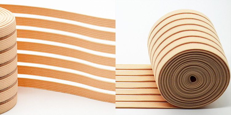 80mm Fish Silk Ribbon Elastic Waistband Webbing Breathable Elastic Band High Tenacity