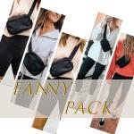 Crossbody Waterproof Belt Bag With Adjustable Strap For Traveling Running Hiking