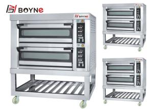 Quality Commercial Stainless Steel Microcomputer Two Deck Four Trays 20-400°C Electrci Oven wholesale