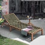 Garden Wood Balcony Chair for Outdoor Terrace Leisure Courtyard Teak Vine