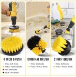 23 PCs drill brush home depot for kitchen cleaning , drill brush power scrubber