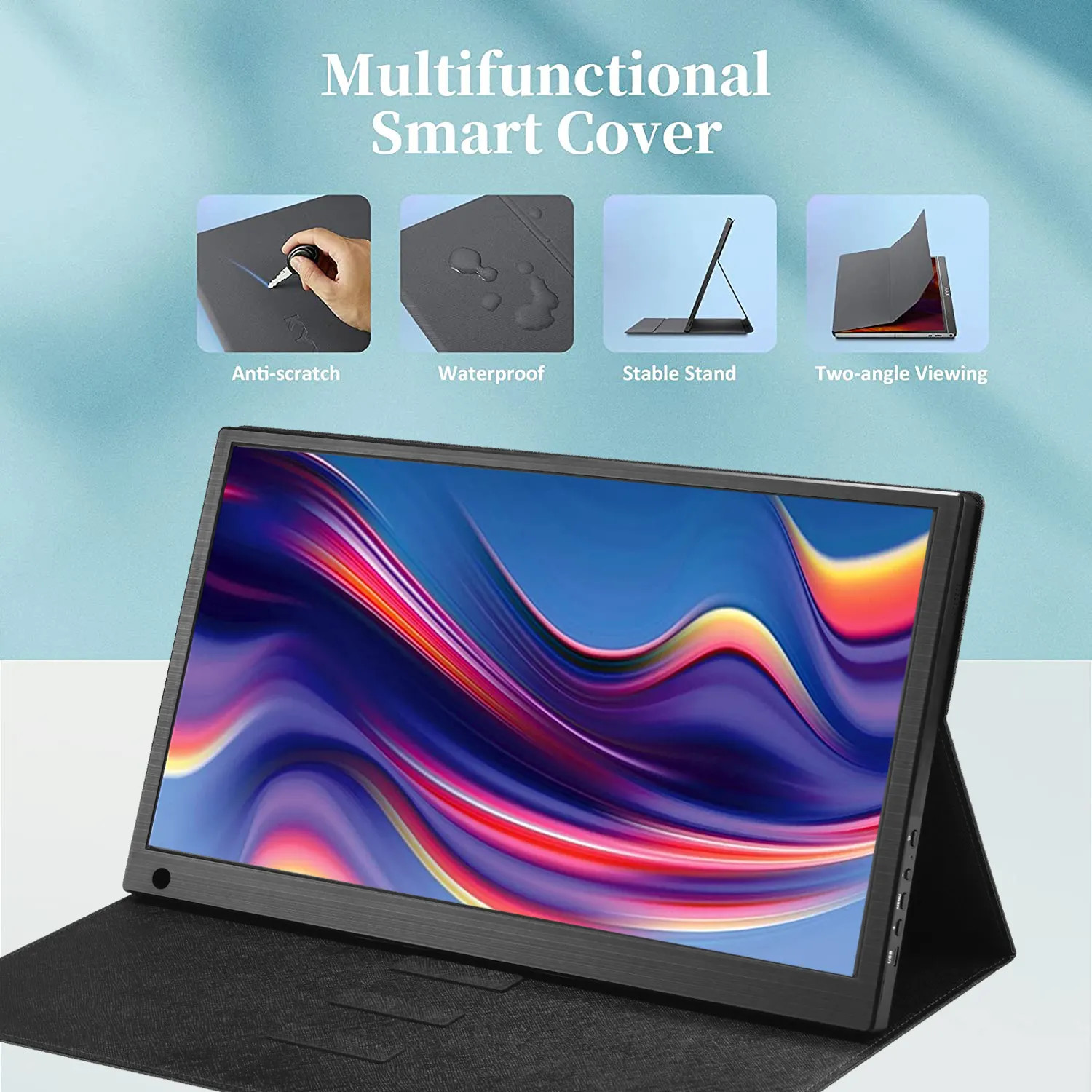1920*1200P RGB Gaming Portable Monitor Touchscreen 14" For LG Laptop Computer