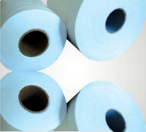 Quality 56 gsm -100 gsm Woodpulp Spun Bonded Non Woven Fabric Roll 0.35-0.4mm Thickness wholesale