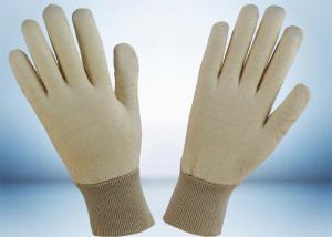 Quality Natural White 100% Cotton Work Gloves No Fluorescent Brightener Added wholesale