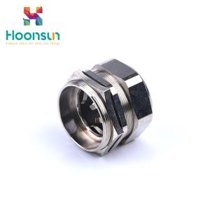 Quality Nickel Plated Brass EMC Cable Gland 25mm Thread For Cable Protection wholesale