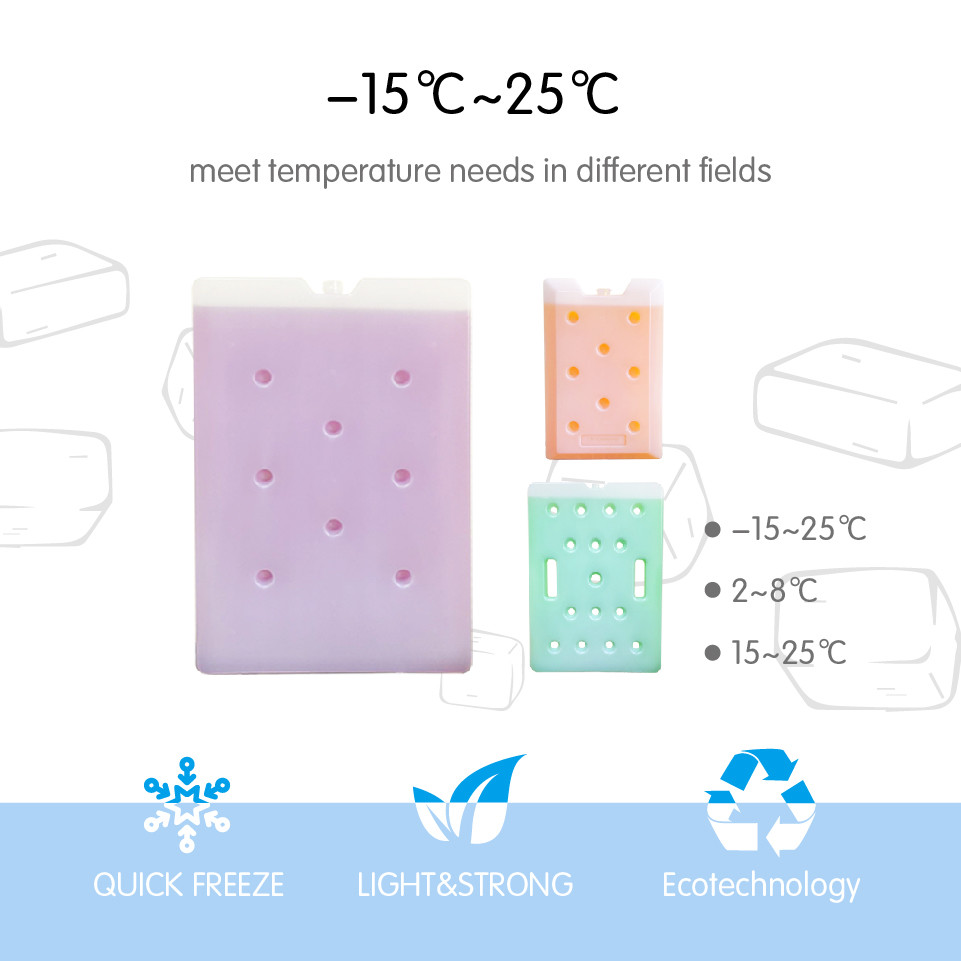 Phase Change Material Ice Pack Keep 15-25C Temperature Range For Multiple Applications