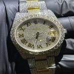 DEF Moissanite Watch Rolex Full Bussdown Rolex Iced Out Diamond Watch