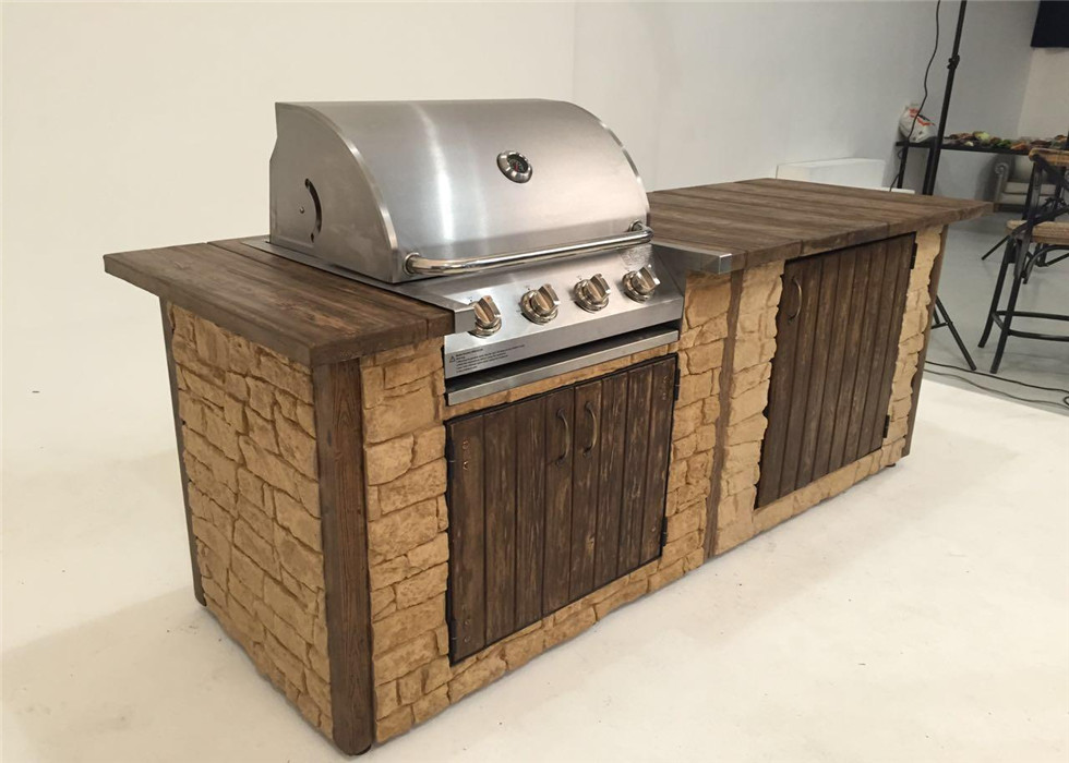 Factory price kitchen bbq easy grill slow burning 4 burners natural gas bbq grill