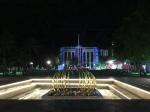 Interactive LED Lamp Marble Floor Water Dancing Fountain