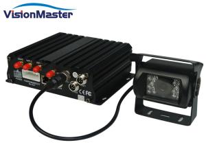 Quality 4 Pin Square Molex Connector Dual Car DVR , 3G / Wifi Black 12 Volt Mobile DVR wholesale
