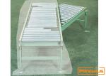 Cumulative 100mm Height 12mm Diameter Gravity Roller Conveyor