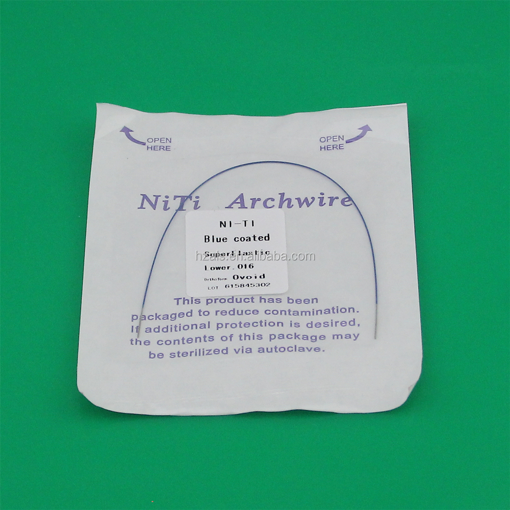 Safety Standard GB15979-2002 Rectangle Orthodontic Niti Arch Wire for Teeth Braces Ovoid Square
