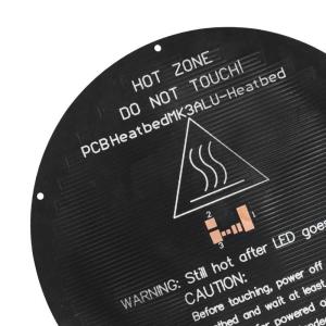 Quality Black Metal Thick 3mm 3D Printer Heatbed MK3 Round Delta Rostock wholesale