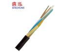 Non Metallic Air Blown Fiber Optic Cable Stable Structure Less Manpower