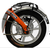 48V 250W Brushless Motor Mini Folding Electric Bike 14 Inch With Compass Rim