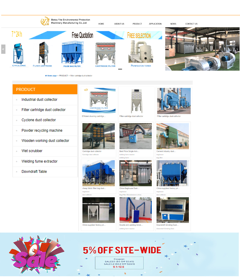550 kg Custom Big Air Volume Dust Collector And Fume Cleaner For Dust Extraction System