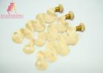 100% 613 Blonde Hair / Body Wave Hair Extensions Colorable Thick Bottom