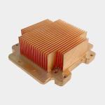 Pure Copper Skived Fin Heat Sink Thermal Conductivity Fin Heat Sink For