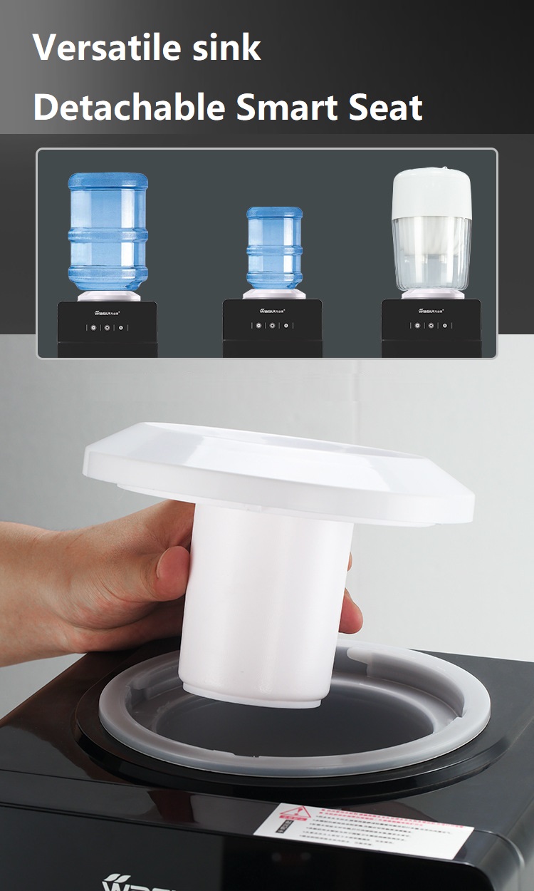 Hot and Cold Water Dispenser with Electronic Refrigeration Lock Intelligent Barreled
