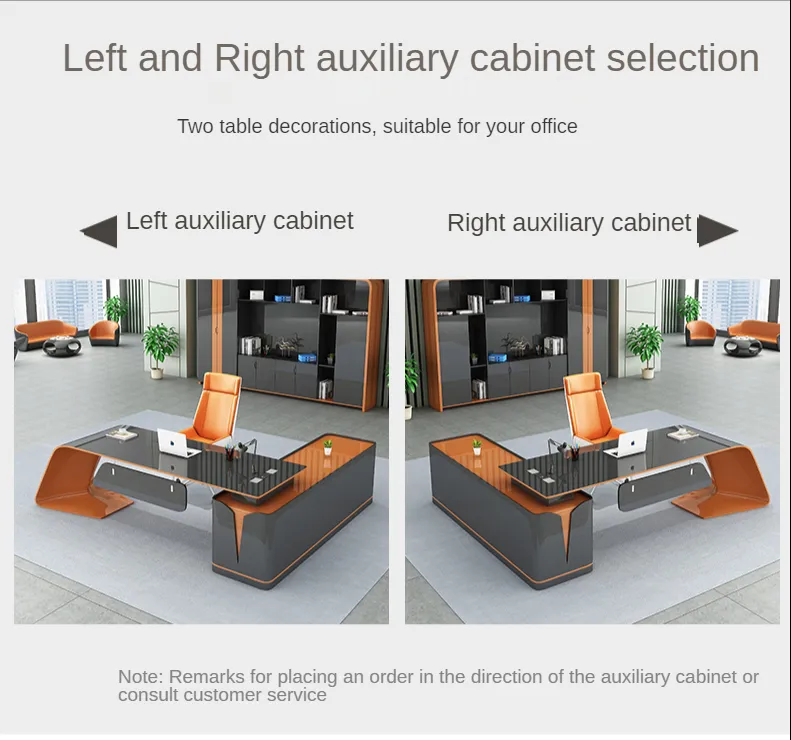 Create a Professional Workspace with Baking Paint L-shaped Executive Office Desk