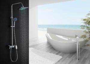 Quality Wall Mounted Thermostatic Rainfall Shower System ROVATE Brass Main Body wholesale