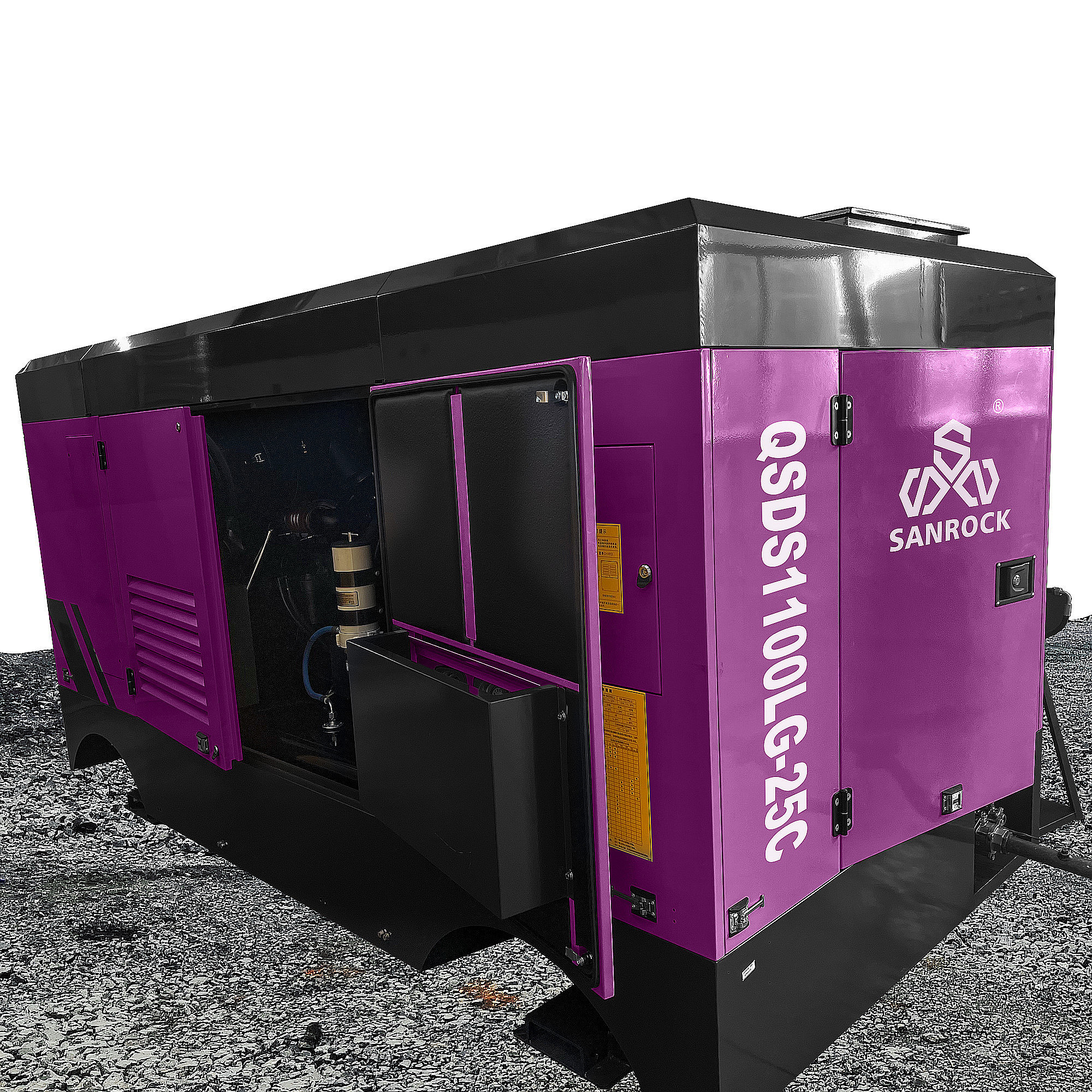 Mining Stationary Screw Air Compressor 25 Bar High Pressure Equipment