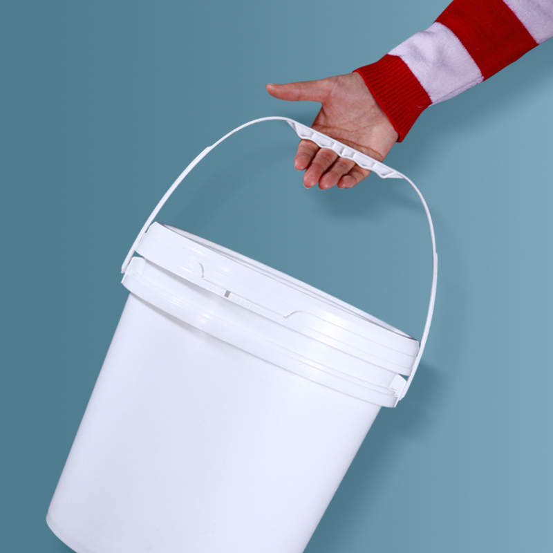 Supplied Rectangle Plastic Bucket Storage Pail Container With Lid Handle