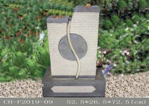 Quality Yin Yang Eight Trigrams Led Water Fountain Sandstone Color wholesale