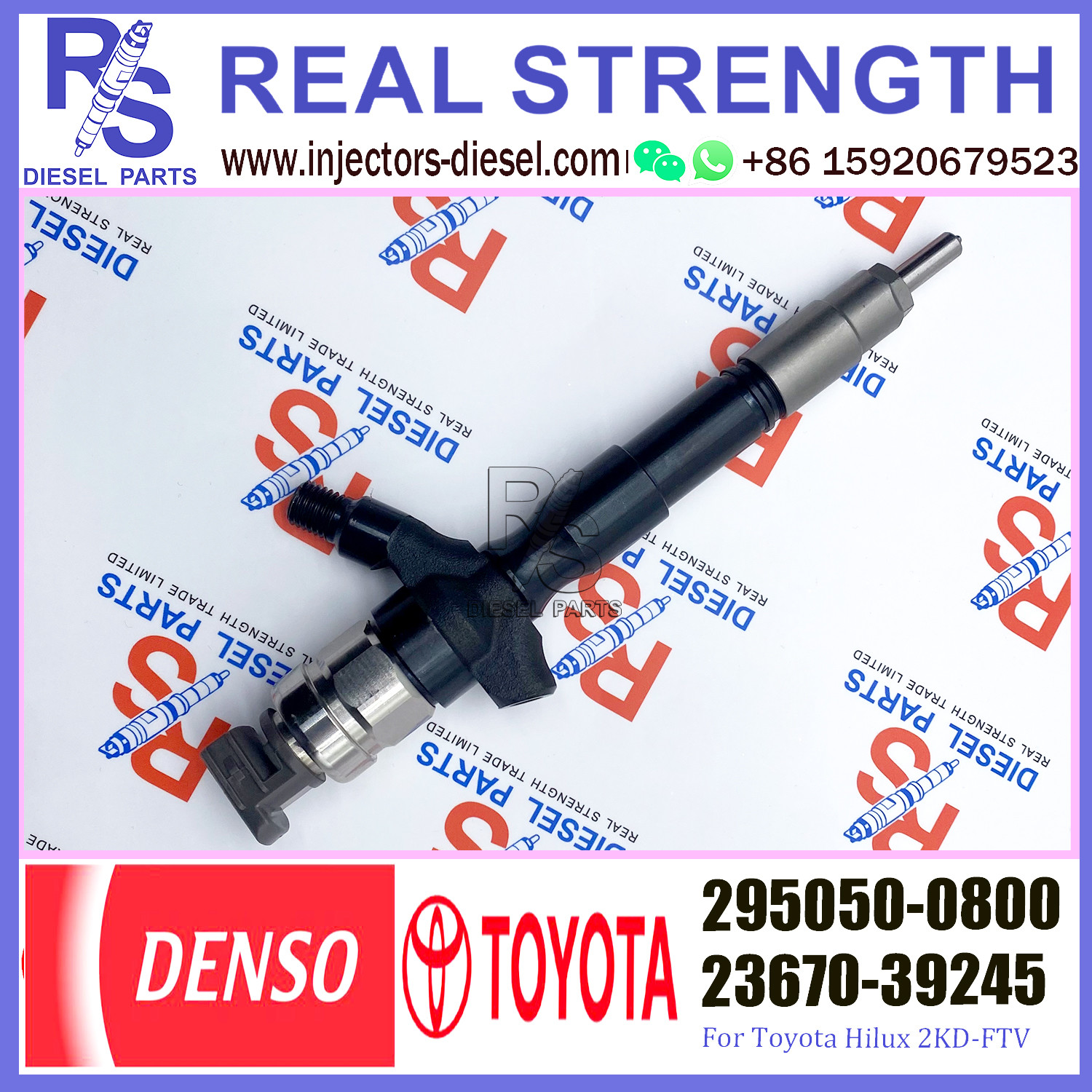 Common Rail Diesel Fuel Injector 095000-0801 6156-11-3100 095000-0800 for PC400-7 6D125
