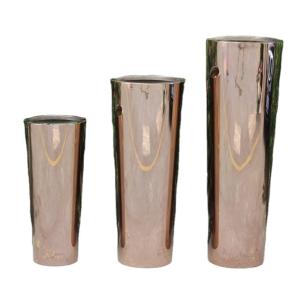 Quality Custom Steel Garden Planter Cylinder Stainless Steel Large Flower Pots wholesale
