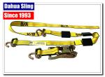 Stainless Steel Buckled Lorry Ratchet Straps , Motorbike Tie Down Straps