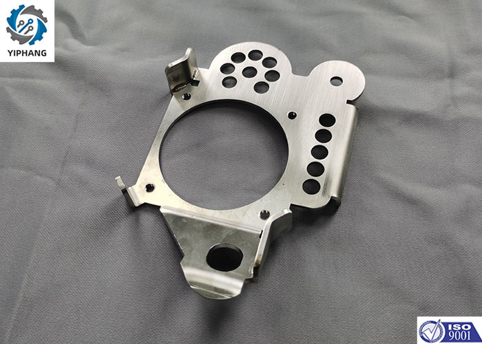 Sandblasting / Chroming Sheet Metal Wall Mount Shelf Support Bracket RoHS Compliant