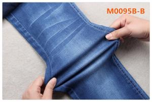 Quality 132cm 9oz 50 Cotton 12 Tencel Super Stretch Denim Fabric For Pants Coats wholesale
