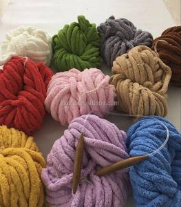 Quality Giant Chunky Crochet Hand Knitting Chenille Yarn For Blankets wholesale