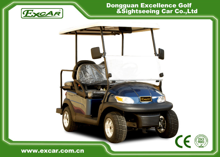 4 seats electric golf car Lithium battery in 2 seats with 2 flip seats golf cart