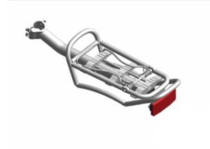 Quality 12.7mm Electric Bike Spares Alloy Rear Carrier Suspension Design wholesale