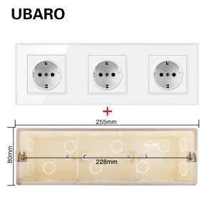Quality Flush Mount Electrical Wall Socket 3500W 16A Square Wall Plug wholesale