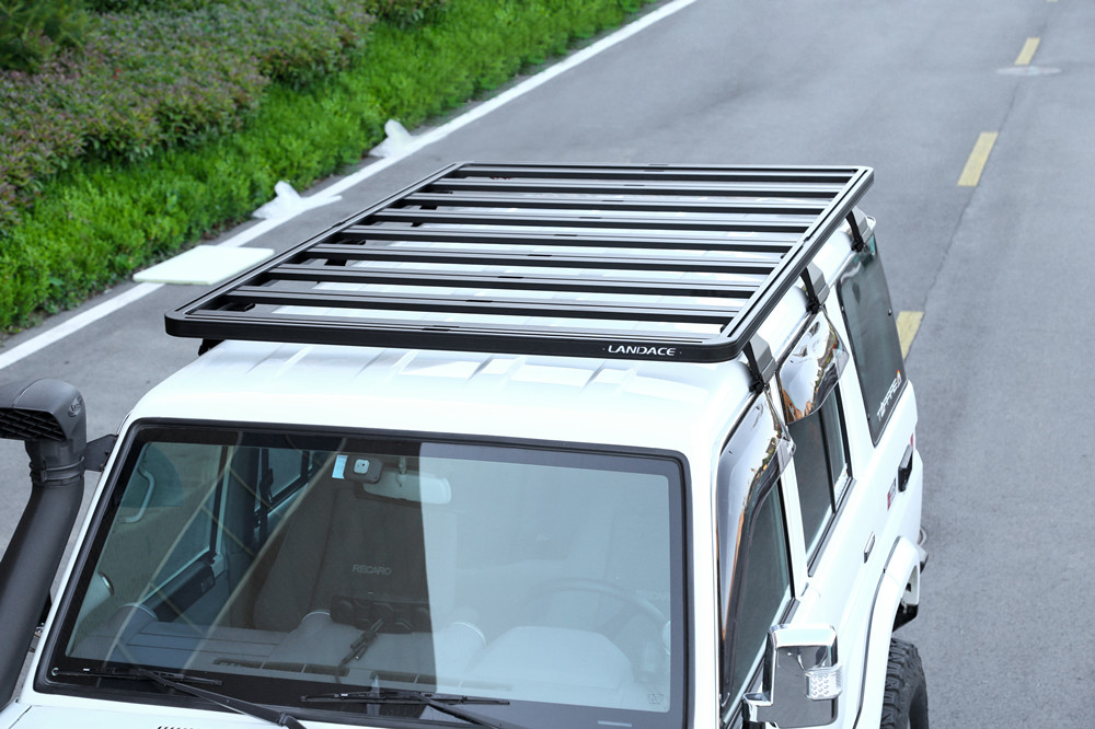 Stylish Car Roof Luggage Carrier for Toyota Land Cruiser LC76 Anodic Oxidated Finish