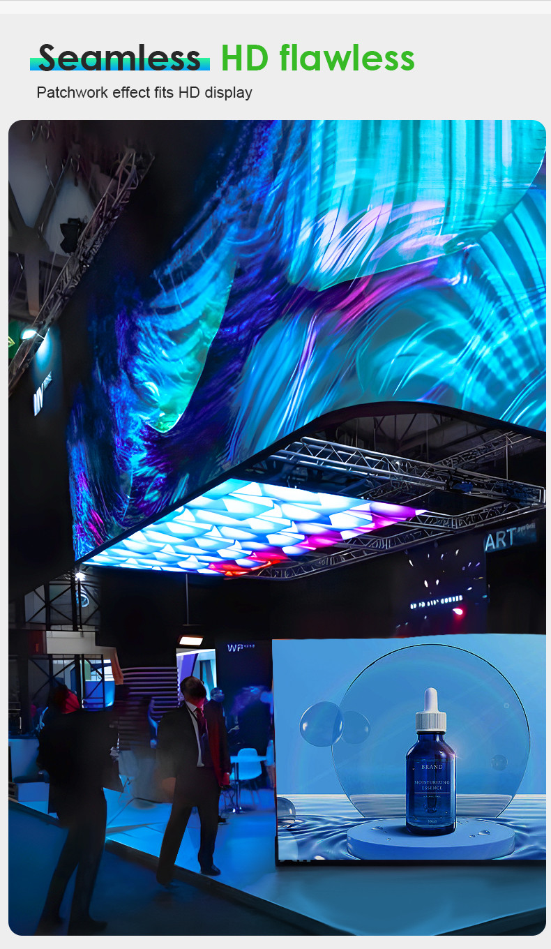 P2.604 LED Flexible Panel 1920Hz Stage Rental LED Display 9000cd/m2 With Back Maintenance