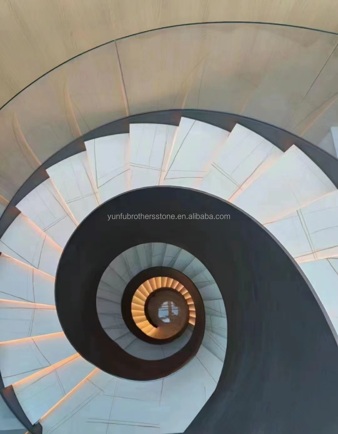 Interior Graphic Design Artificial Stone Steps Tiles for Modern Sintered Staircase