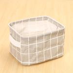 Desktop Pantone Cotton Linen Storage Boxes Organizer Embossed