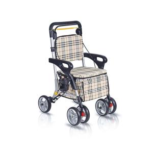 Quality Aluminium Medical Rehabilitation Equipment Lightweight Rollator Walker With Seat wholesale
