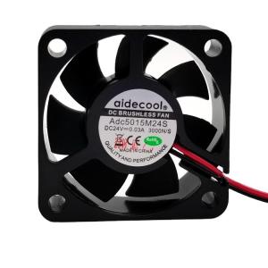Quality 12V PBT Brushless DC Cooling Fan 50x50x15mm Double Ball Bearing wholesale