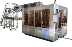 Quality 4500kg Carbonated Drink Filling Line , Small Glass Bottle Filling Machine wholesale