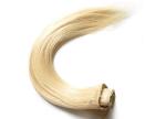 Bright Blonde Synthetic Human Hair Extensions No Chemical Processed Virgin Hair